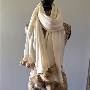 NWT Lilly Pulitzer Wool/Cashmere Quinney Wrap - Coconut